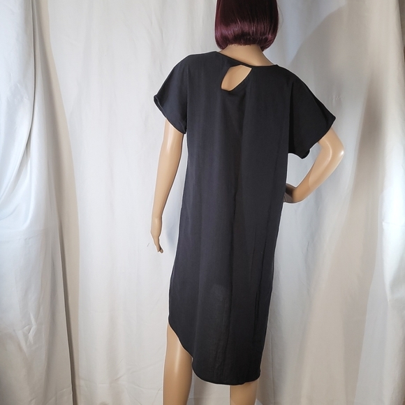 Soft Surroundings Modern Gauze Tunic, Black, Women's Medium - Picture 2 of 4